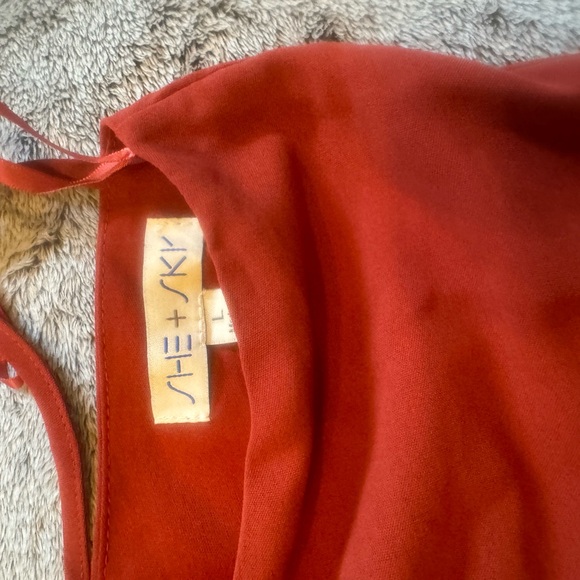 She + Sky Jumpsuit Women's Size Large Auburn color - Picture 3 of 3